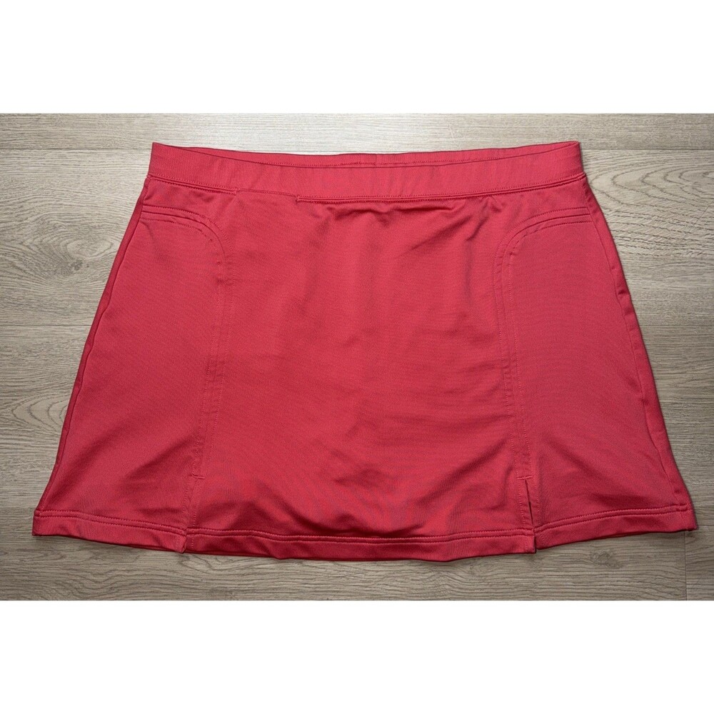 Adidas Womens Clima Cool Golf Tennis Skort Skirt Pink Size 14 Stretch Lined